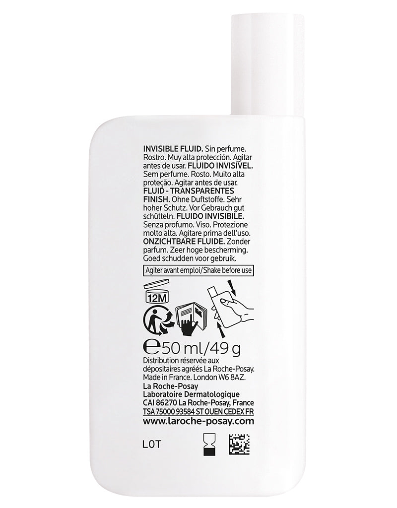 La Roche-Posay Anthelios UVMune 400 Invisible Fluid Non-Perfumed Suncream SPF50+ 50ml