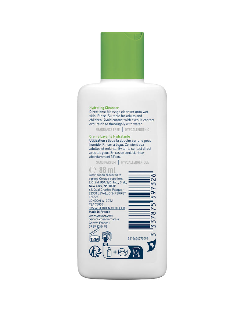 CeraVe Hydrating Cleanser with Hyaluronic Acid for Normal to Dry Skin 88ml