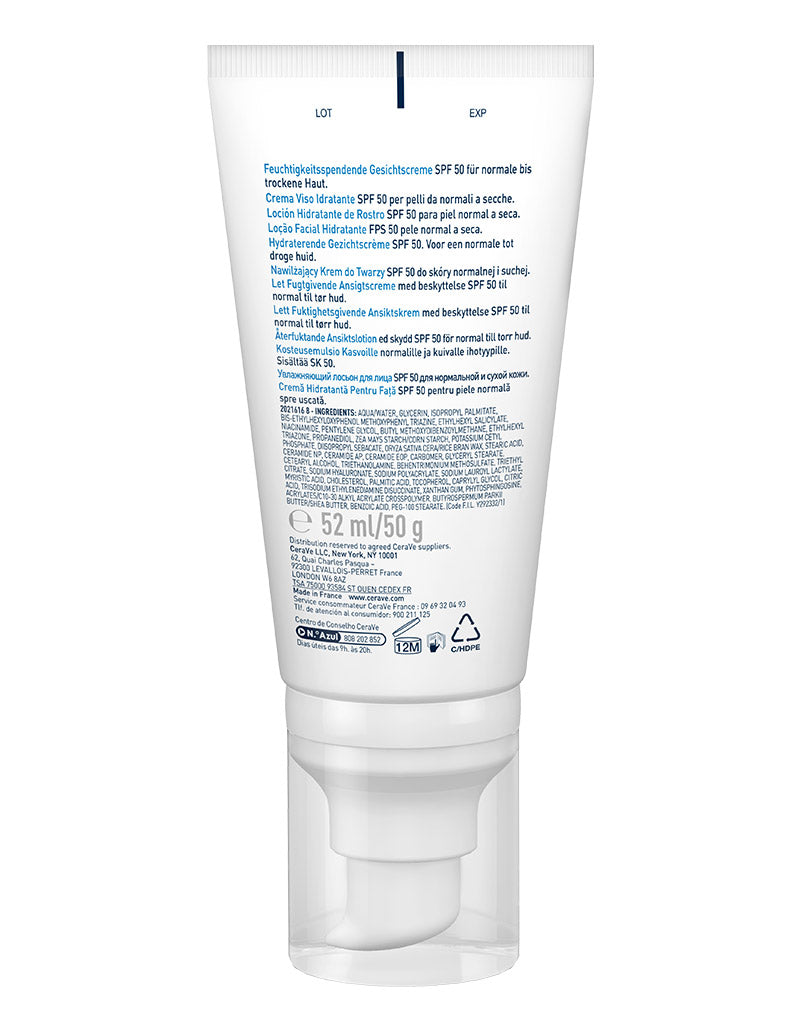 CeraVe AM Facial Moisturising Lotion SPF50 52ml