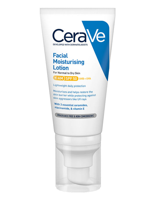 CeraVe AM Facial Moisturising Lotion SPF50 52ml