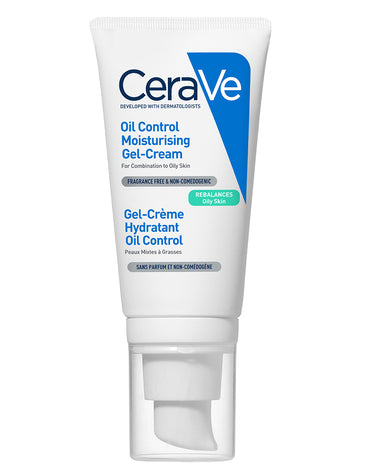 CeraVe Oil Control Moisturising Gel-Cream With Oil Absorbing Technology & Ceramides For Combination and Oily Skin 52ml