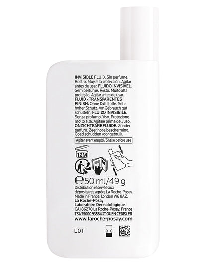 La Roche-Posay Anthelios UVMune 400 Invisible Fluid Non-Perfumed Suncream SPF50+ 50ml